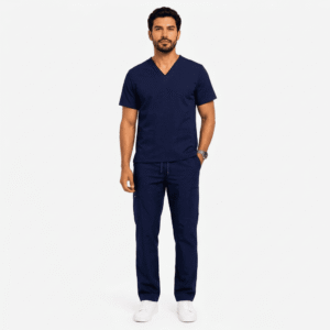 Scrub Masculino – Conjunto Pijama Cirúrgico Decote V com Calça Cargo