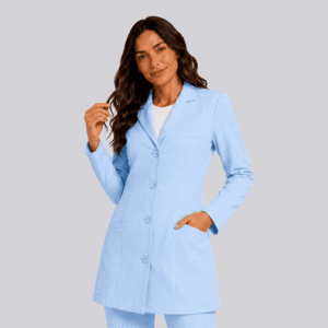 Jaleco Feminino Elegance – Gola Tradicional Acinturado